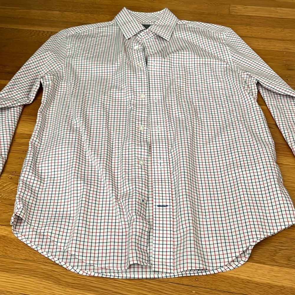 Gap teen button down. Size small. Red, white, blue plaid. Great condition.
